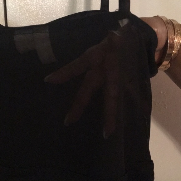 Black dress with beaded top - Picture 3 of 7